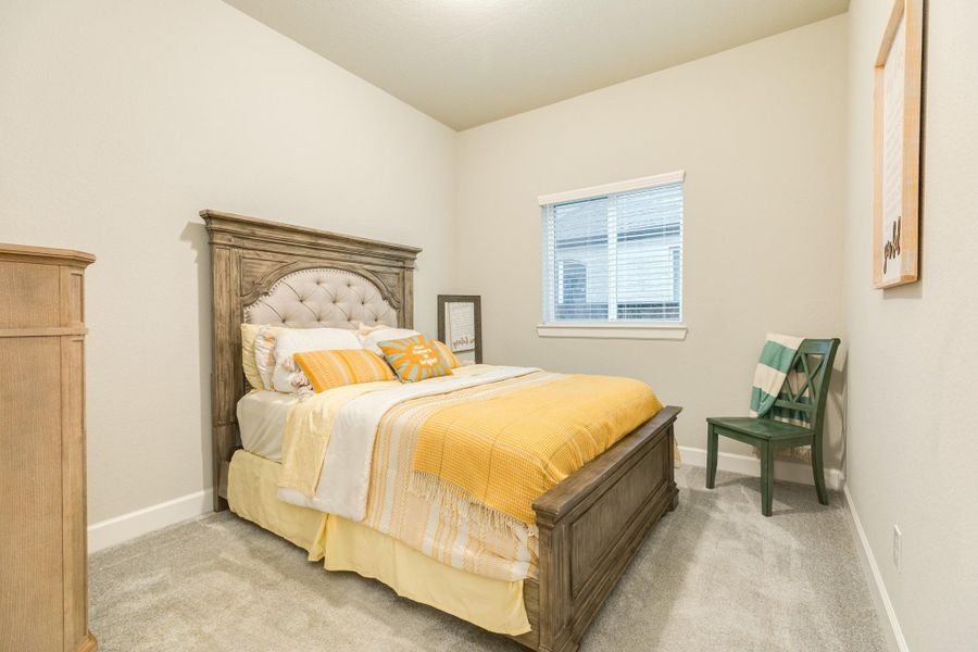 This welcoming guest suite with full bath, is centrally located in the heart of the home with plenty of room for your guests to relax