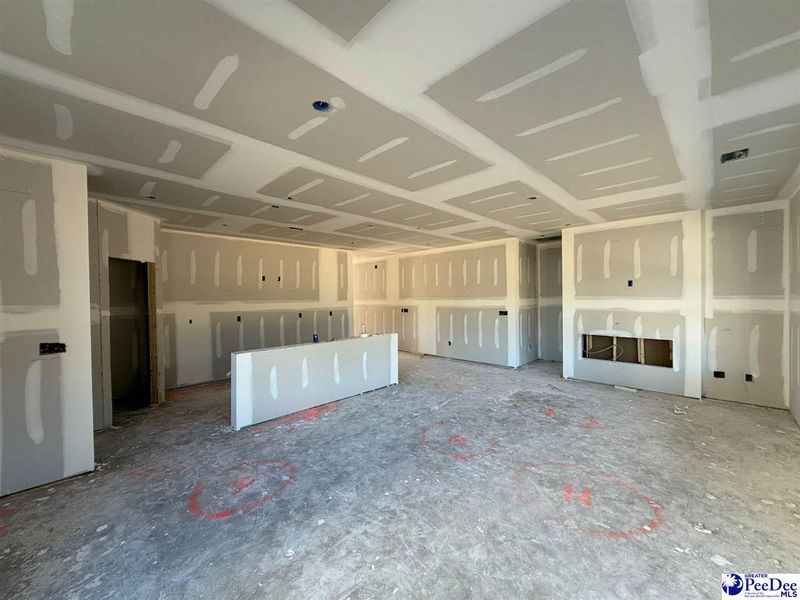 In-progress construction of a new home in The Grove, Florence, SC (Image 8). In-progress construction of a new home in The Grove, Florence, SC (Image 8).