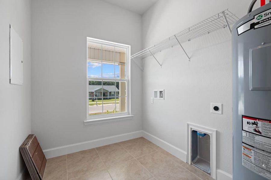 Representative unfurnished interior of a home built from the Plan 1309 by Adams Homes in Spring Forest, Goldsboro (Image 12).