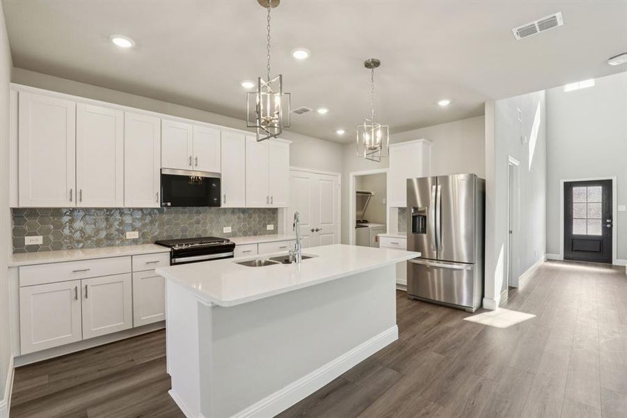 Furnished interior view inside a new home in Simpson Crossing - Spring Series, McKinney (Image 15).