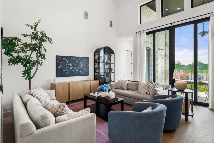 Furnished interior view inside a new home in Santa Rita Ranch, Liberty Hill (Image 12).