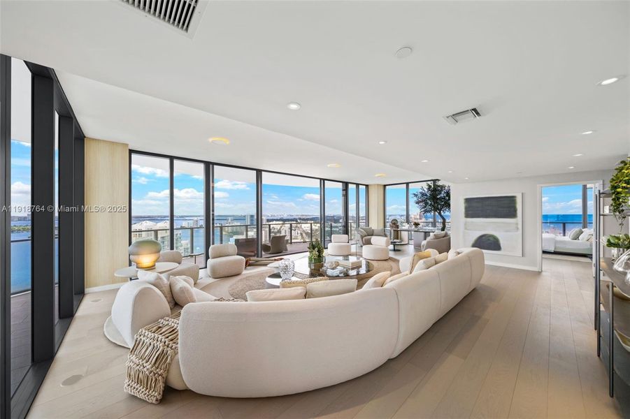 Furnished interior view inside a new home in Five Park, Miami Beach (Image 15). Furnished interior view inside a new home in Five Park, Miami Beach (Image 15).