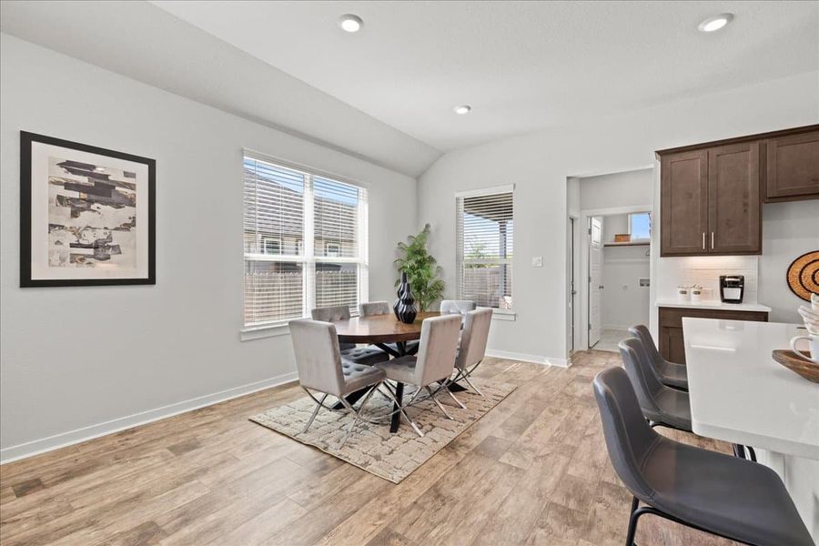 Furnished interior view inside a new home in Trace, San Marcos (Image 18).