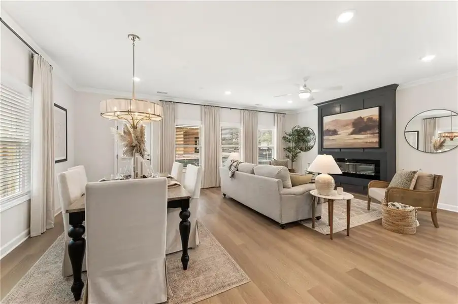 Furnished interior view inside a new home in Winsome Park, Woodstock (Image 2). Furnished interior view inside a new home in Winsome Park, Woodstock (Image 2).