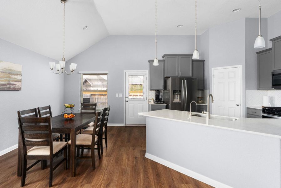 Furnished interior view inside a new home in Crosswinds, Kyle (Image 15). Furnished interior view inside a new home in Crosswinds, Kyle (Image 15).