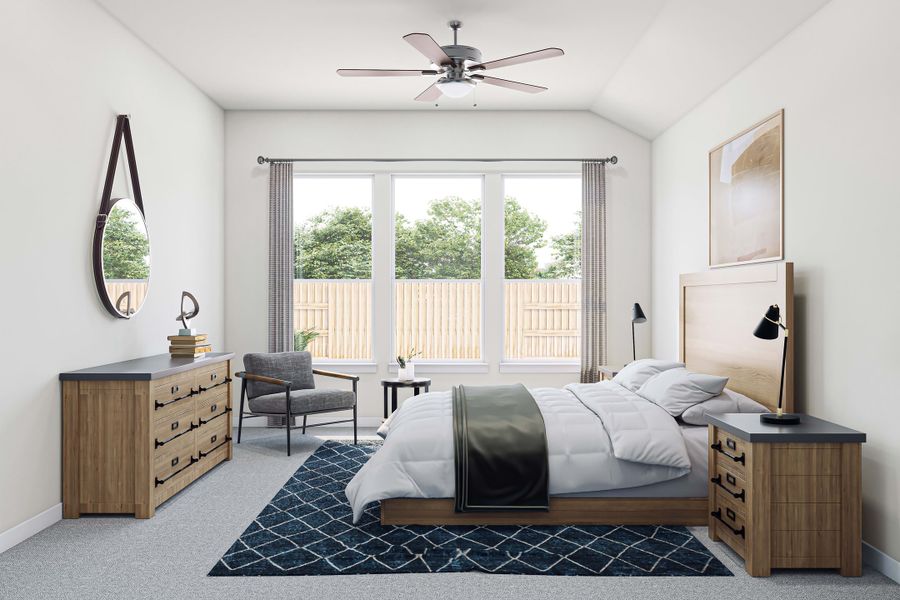 Representative furnished interior of a home built from the Fairfield by Tri Pointe Homes in Lagos Reserve, Manor (Image 13).