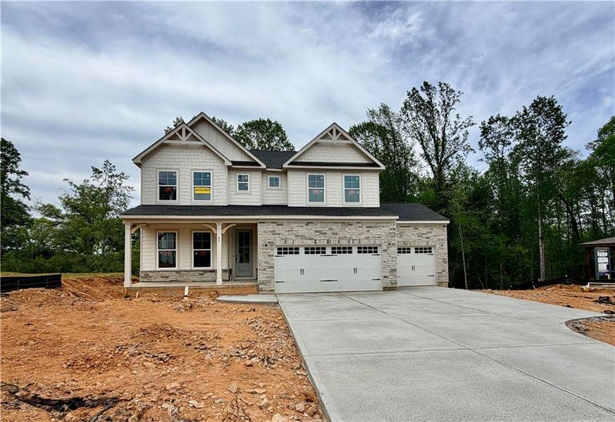 In-progress construction of a new home in Arbor West, Dawsonville, GA (Image 12).