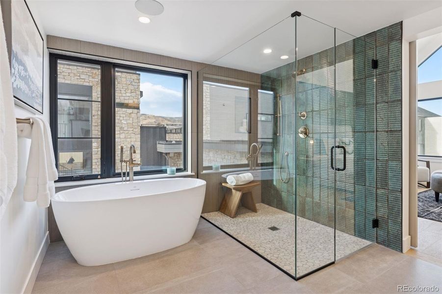 Furnished interior view inside a new home in , Boulder (Image 32).