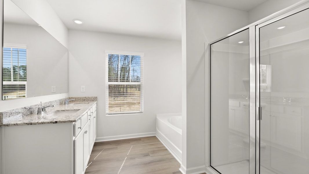 Furnished interior view inside a new home in South Wind, Union City (Image 9).