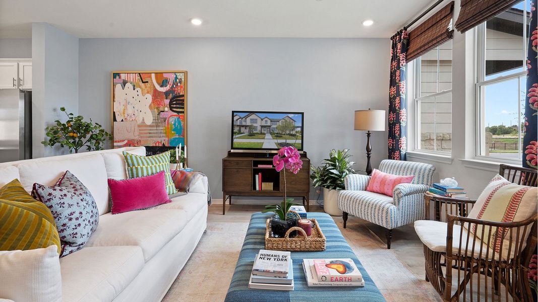 Furnished interior view inside a new home in Avery Centre, Round Rock (Image 8).