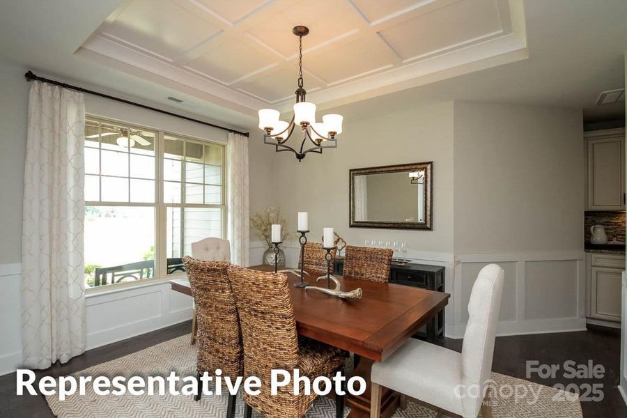 Dining Room with Tray Ceiling