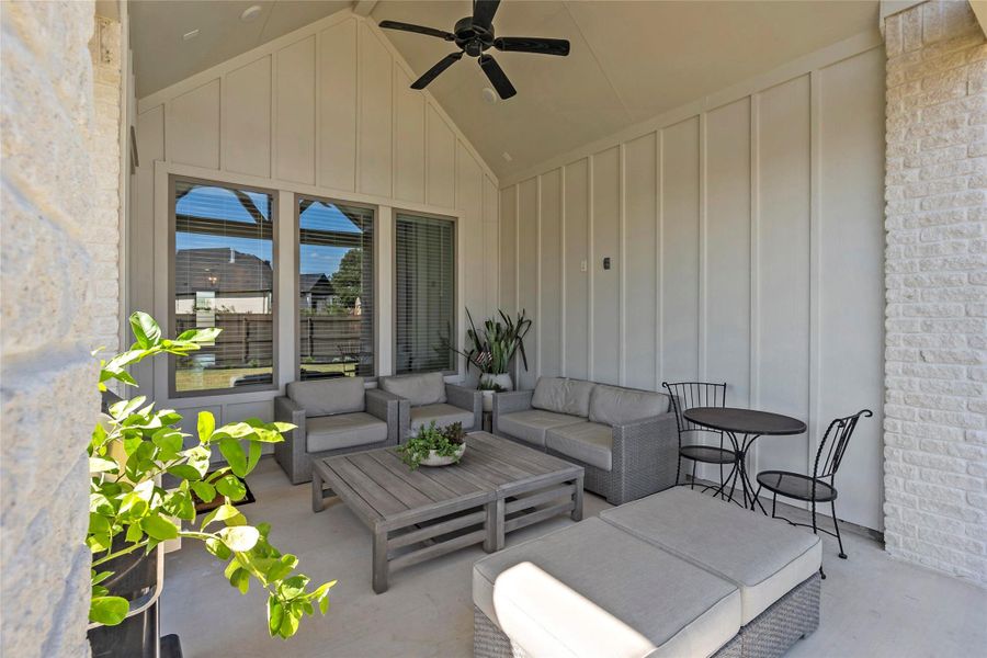 Exterior details and patio area of a home in , Bryan (Image 22).