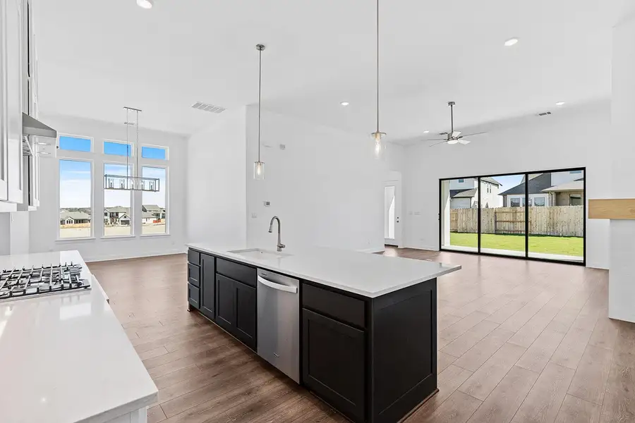 Furnished interior view inside a new home in Lariat - 70', Liberty Hill (Image 4). Furnished interior view inside a new home in Lariat - 70', Liberty Hill (Image 4).