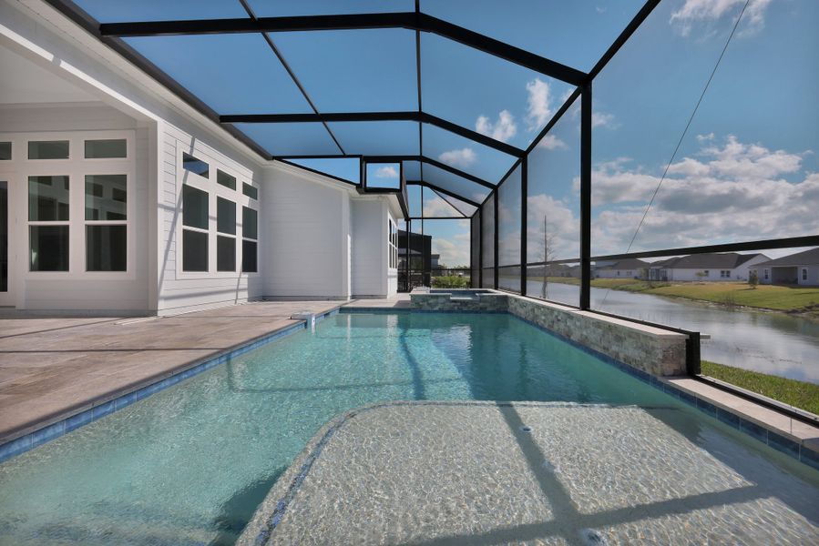 Representative exterior details of a home built from the Stella by Riverside Homes in Hidden Creek at SilverLeaf, St. Augustine (Image 38).