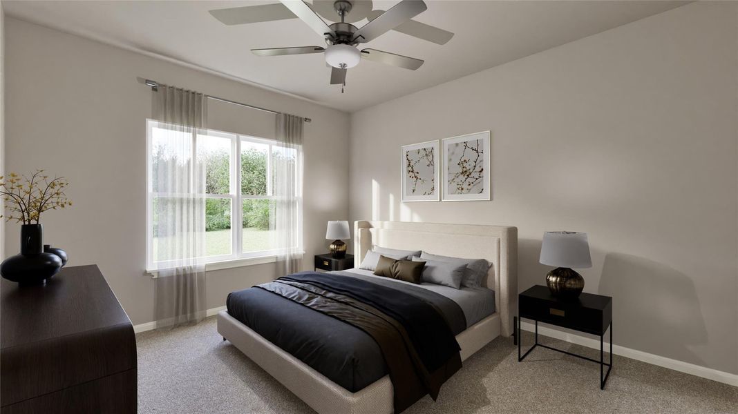 Furnished interior view inside a new home in Magnolia Woods, Magnolia (Image 13). Furnished interior view inside a new home in Magnolia Woods, Magnolia (Image 13).