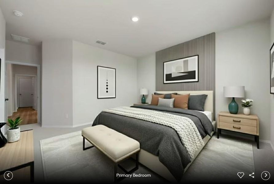 Furnished interior view inside a new home in Sunfield, Buda (Image 6). Furnished interior view inside a new home in Sunfield, Buda (Image 6).