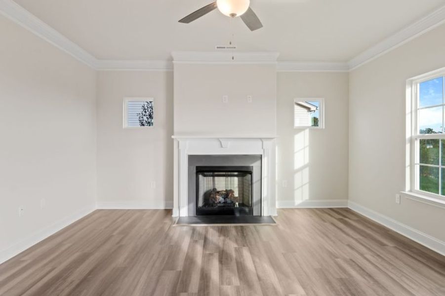 Spacious, unfurnished interior of a new home in Miller's Reserve, Winston-Salem (Image 24). Spacious, unfurnished interior of a new home in Miller's Reserve, Winston-Salem (Image 24).