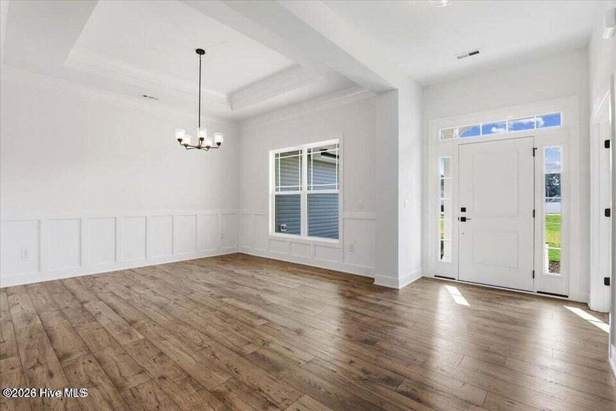 Spacious, unfurnished interior of a new home in Wood Creek Landing, Leland (Image 14). Spacious, unfurnished interior of a new home in Wood Creek Landing, Leland (Image 14).