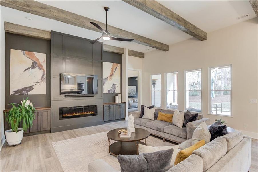 Furnished interior view inside a new home in , Suwanee (Image 6).