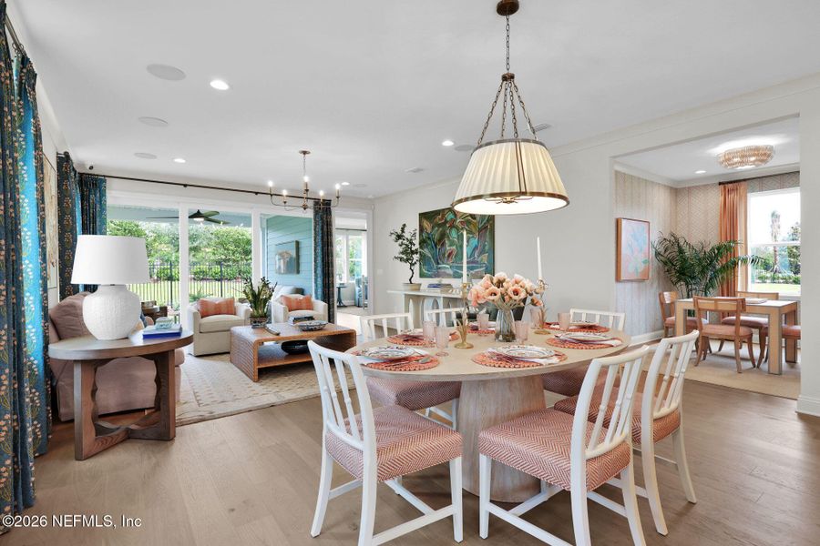 Furnished interior view inside a new home in Mariposa at EverRange 40' Series, Jacksonville (Image 45).