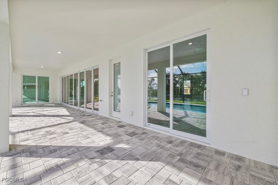 Exterior details and patio area of a home in Cape Coral, Cape Coral (Image 3).
