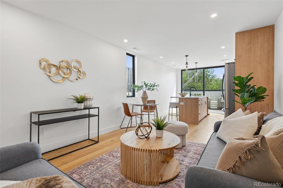 Furnished interior view inside a new home in , Denver (Image 20).