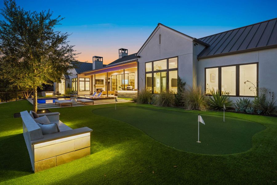 Exterior details and patio area of a home in , Spicewood (Image 28).