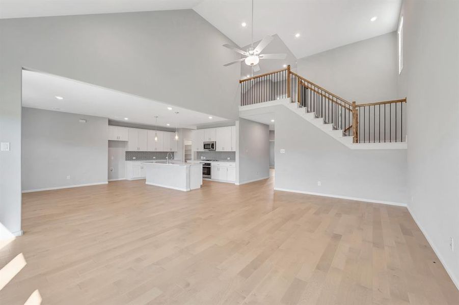 Spacious, unfurnished interior of a new home in The Preserve, Justin (Image 22).