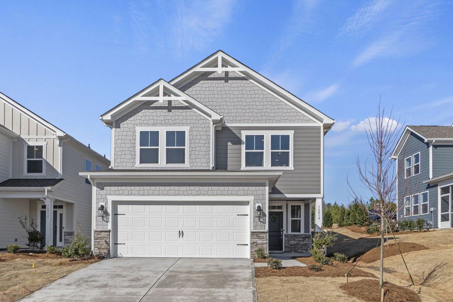 Representative exterior photo of a completed home built from the Manteo Premier by Taylor Morrison in The Coves on Lake Wylie, Charlotte, NC (Image 24).