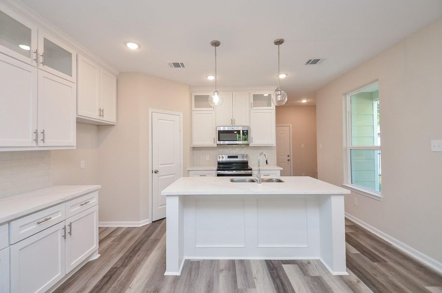 Furnished interior view inside a new home in , Houston (Image 15). Furnished interior view inside a new home in , Houston (Image 15).