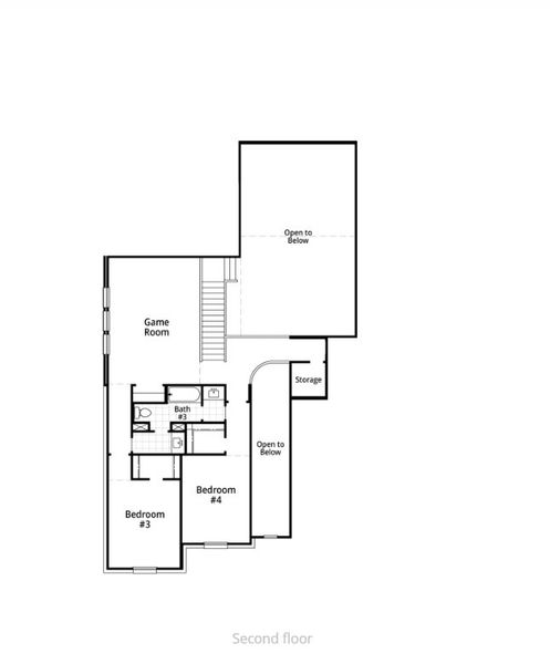 2D floor plan layout for the Foxleigh Plan by Highland Homes in Goodland: 60ft. lots, Midlothian, TX (Image 21). 2D floor plan layout for the Foxleigh Plan by Highland Homes in Goodland: 60ft. lots, Midlothian, TX (Image 21).