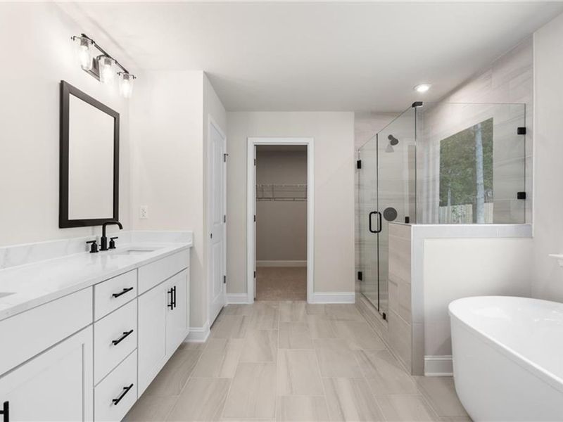 Furnished interior view inside a new home in Melody Lakeside Estates, Buford (Image 8).