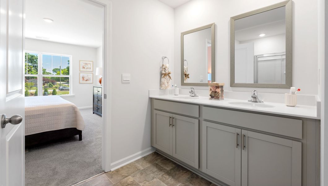 Furnished interior view inside a new home in Tanglewood Townes, Greenville (Image 29).
