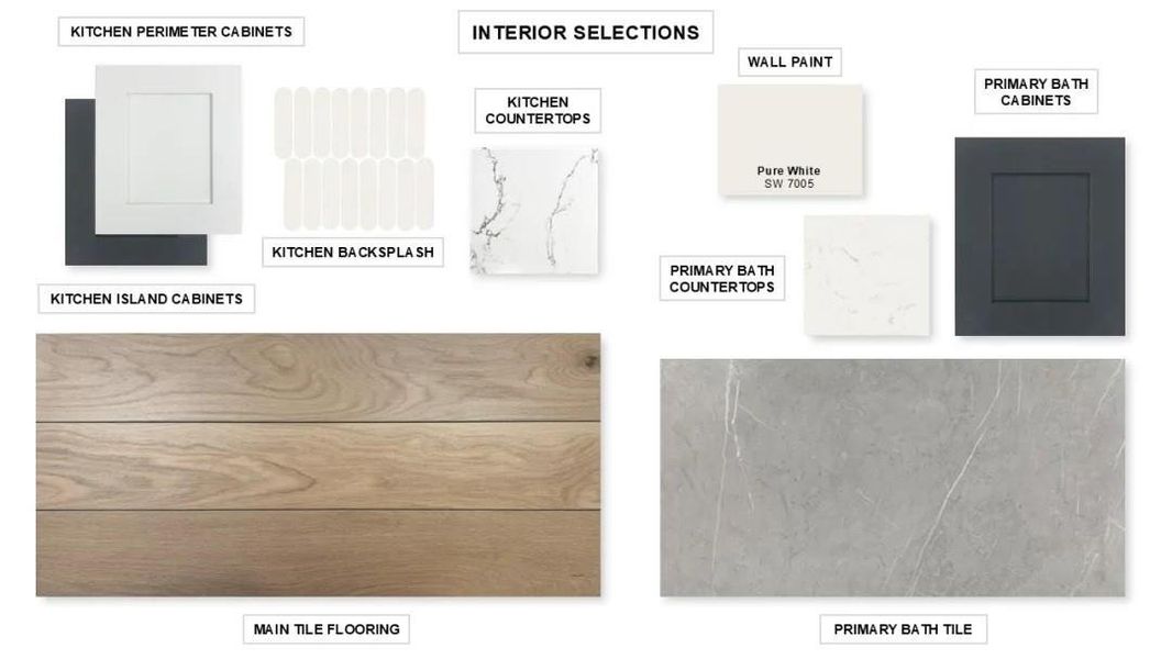 Sample of building materials used in homes in Grand Central Park 50', Conroe (Image 6).