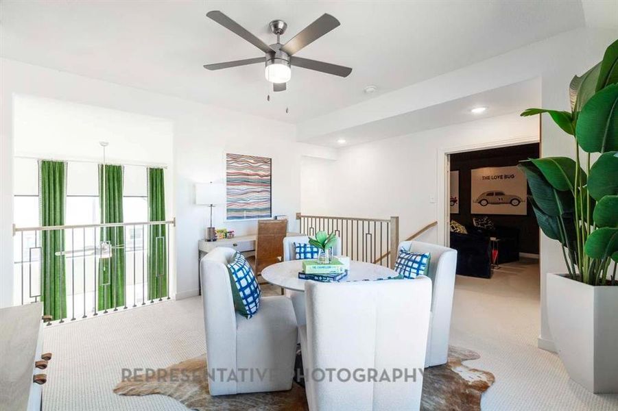 Furnished interior view inside a new home in Aster Park: 40ft. lots, McKinney (Image 5).