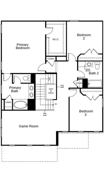 This floor plan features 3 bedrooms, 2 full baths, and over 2,300 square feet of living space. This floor plan features 3 bedrooms, 2 full baths, and over 2,300 square feet of living space.