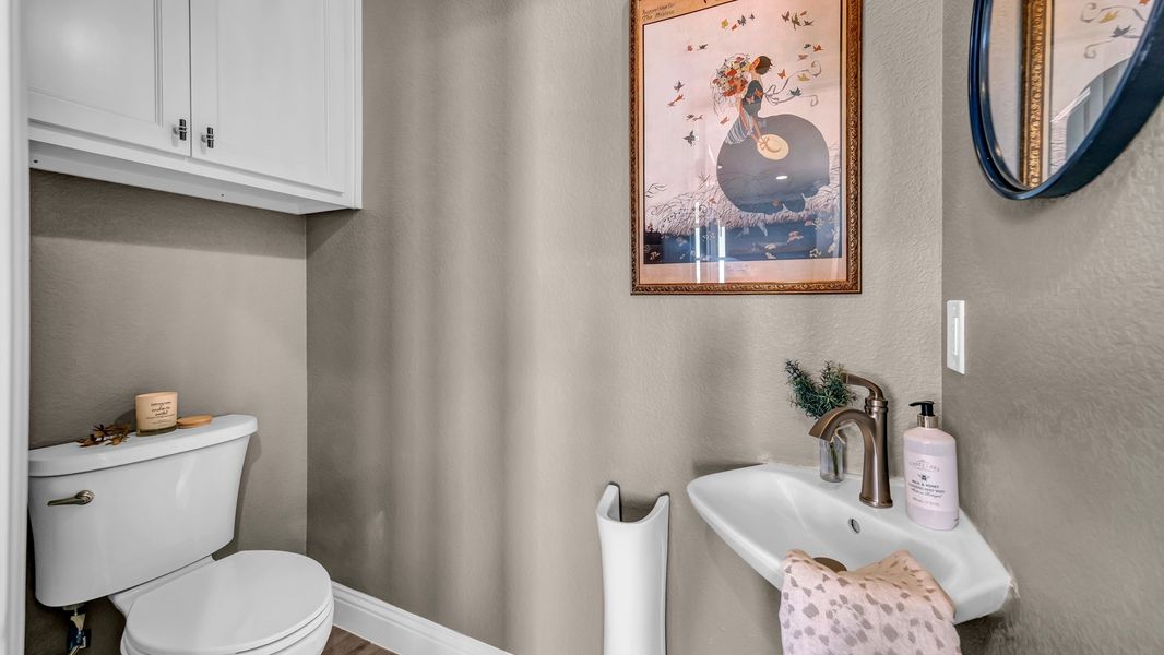 Representative furnished interior of a home built from the Clementine by Zeal Home Builders in Saddle Crest Estates, Weatherford (Image 48).