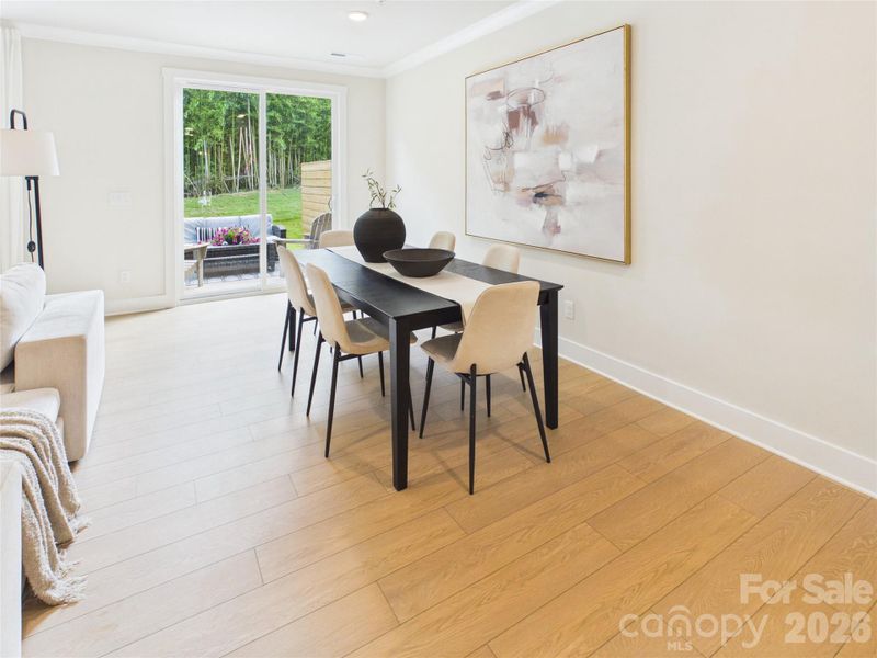 Furnished interior view inside a new home in , Charlotte (Image 7).