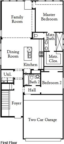 2D floor plan layout for the Polk by Coventry Homes in Heartland, Heartland, TX (Image 3).