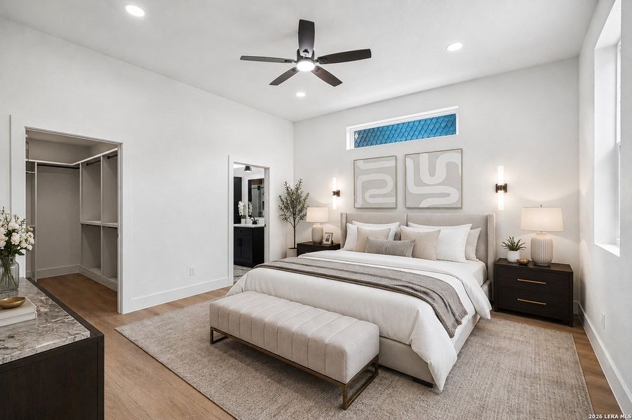 Furnished interior view inside a new home in , San Antonio (Image 11). Furnished interior view inside a new home in , San Antonio (Image 11).