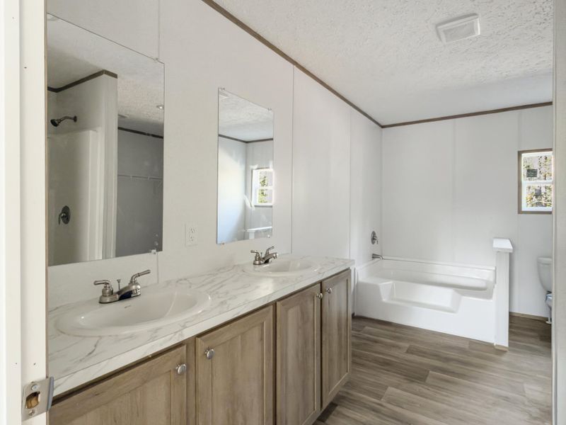 Furnished interior view inside a new home in , Walterboro (Image 9).