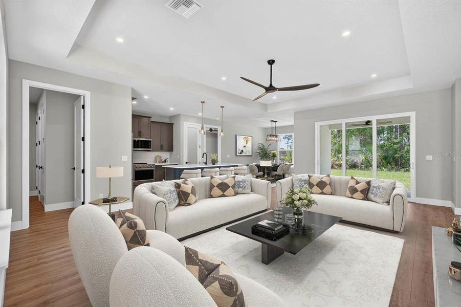 Furnished interior view inside a new home in , Palm Coast (Image 7). Furnished interior view inside a new home in , Palm Coast (Image 7).