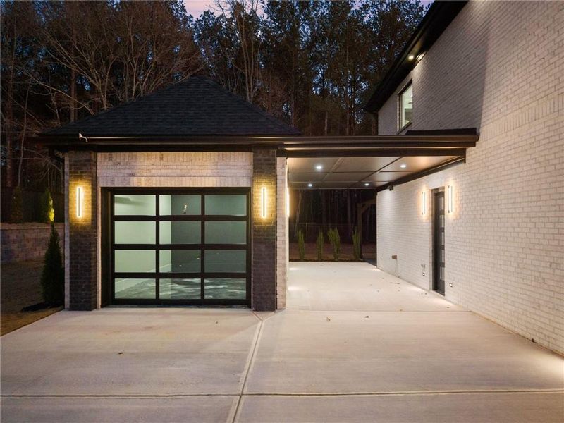 Exterior details and patio area of a home in , Hoschton (Image 47).