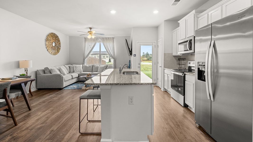 Representative furnished interior of a home built from the Maywood 3 by D.R. Horton in Laurel Park Townhomes, Hephzibah (Image 11).