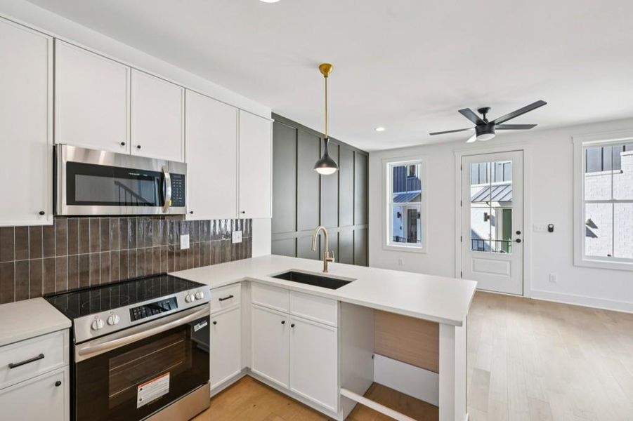 Furnished interior view inside a new home in , Atlanta (Image 6).