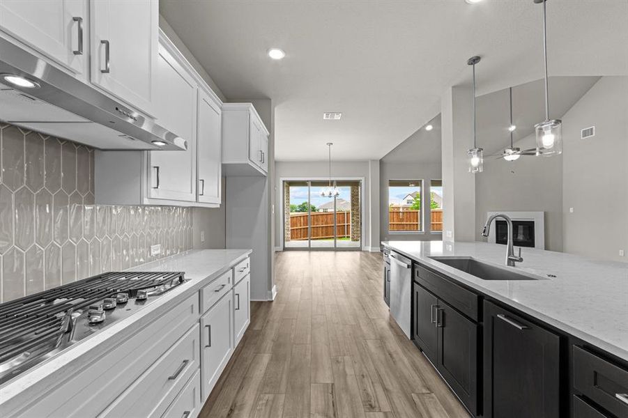 Furnished interior view inside a new home in South Pointe  Village Series, Mansfield (Image 8).