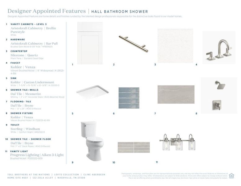 Sample of building materials used in homes in The Nations - Lofts, Nashville (Image 11). Sample of building materials used in homes in The Nations - Lofts, Nashville (Image 11).