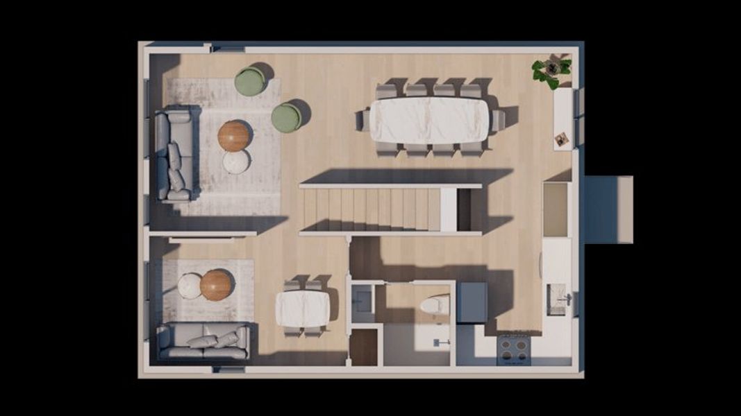 2D floor plan layout for the Spring by Ascend Communities in Echo Park, Phoenix, AZ (Image 3).