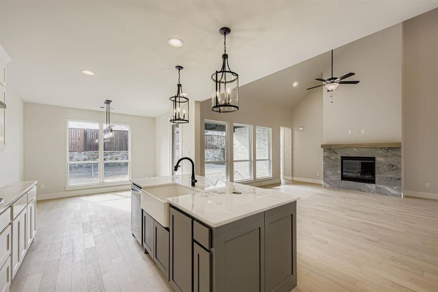 Furnished interior view inside a new home in BridgeWater 60s, Midlothian (Image 7).