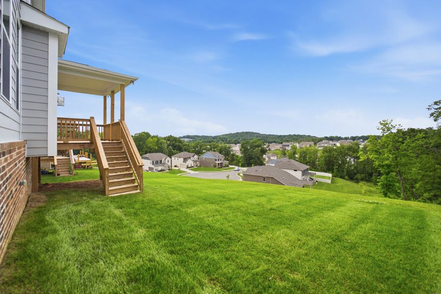 Exterior details and patio area of a home in The Retreat at Norman Farm, Hendersonville (Image 22).